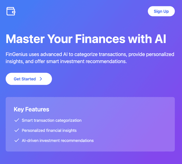 AI-Powered Personal Finance Assistant